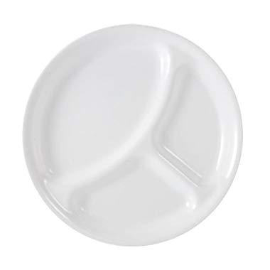 Corelle Livingware Divided Plate, 10-1/4-Inch, Winter Frost White