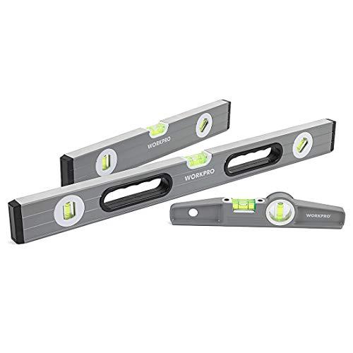 WORKPRO W002900A 3Pcs Spirit Level Set(9", 12", 24")