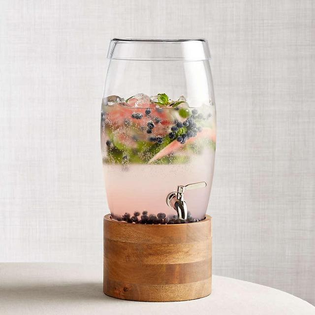 Oregon Glass Drink Dispenser with Urbana Stand