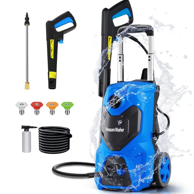 SKONYON Electric Pressure Washer 3.2GPM Power Washer 25FT Hose High Pressure Cleaner for Car Patio Fence and More