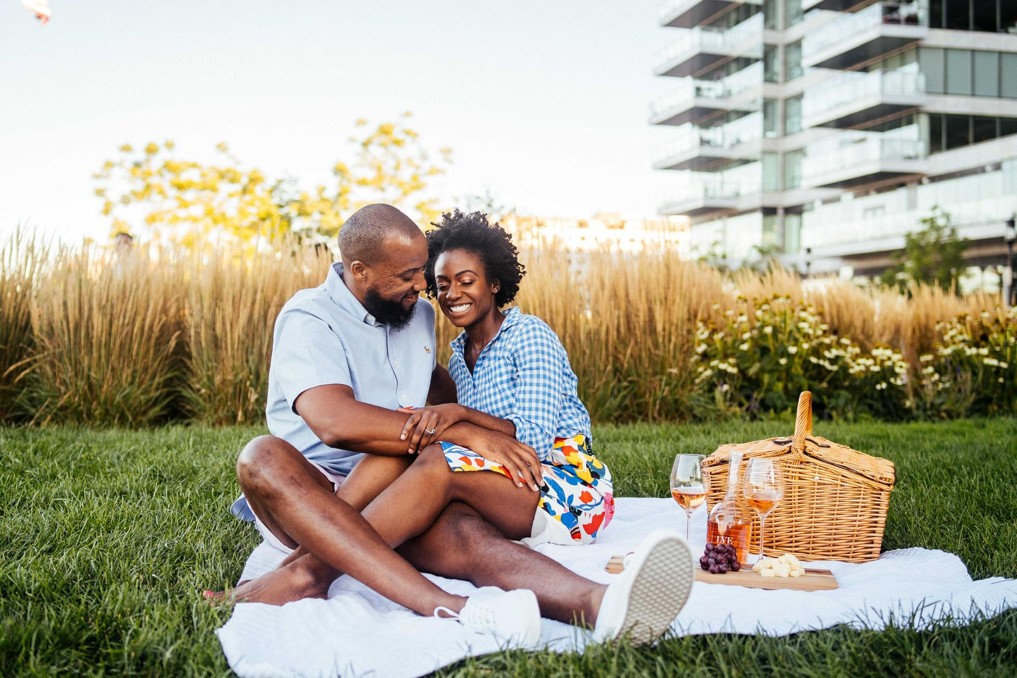 We LOVE picnics so we had to recreate for our engagement photos