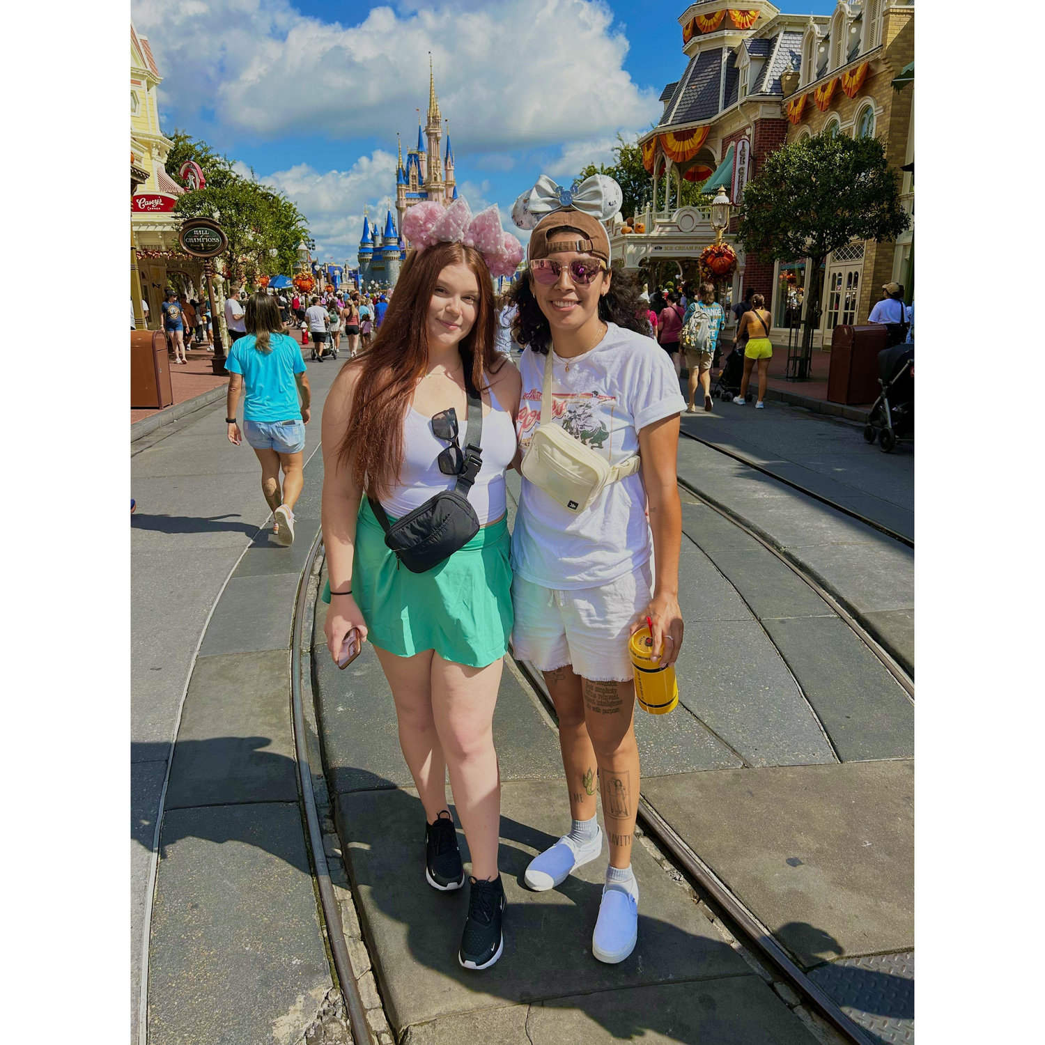 Our first magical day at Disney, marking the start of forever together.