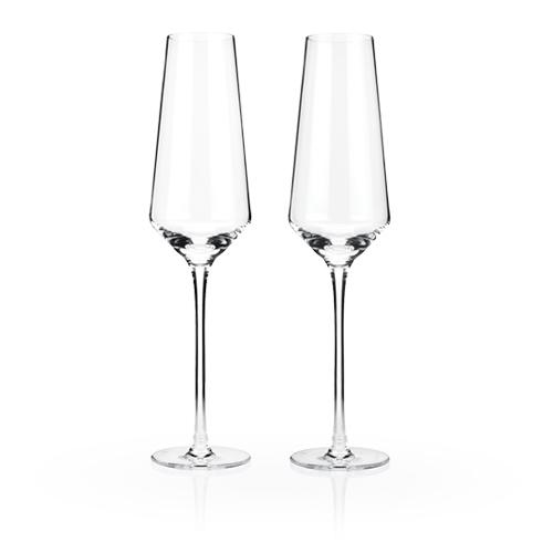 Raye Crystal Champagne Flutes (Set of 2)by Viski