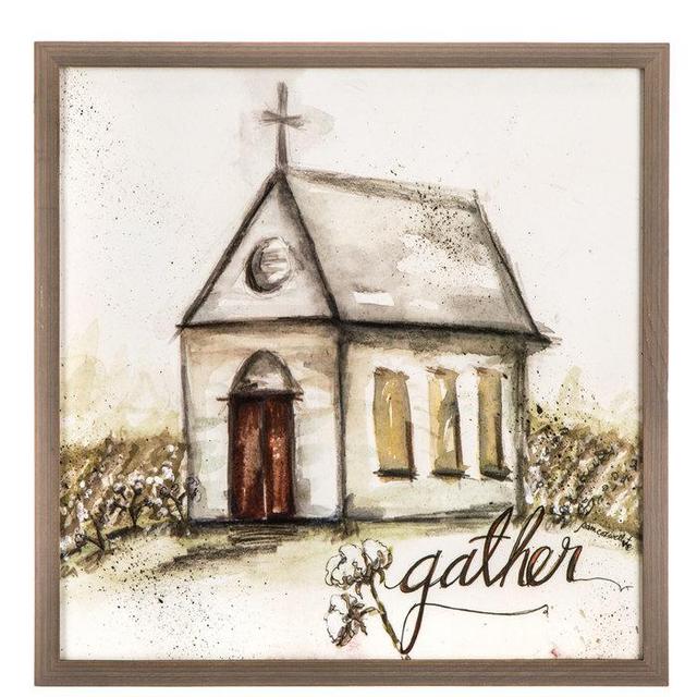 Gather Church Wood Wall Decor