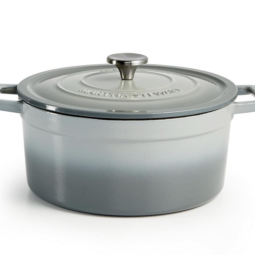 Martha Stewart Collection Enameled Cast Iron Round 6-Qt. Dutch Oven, Created for Macy's