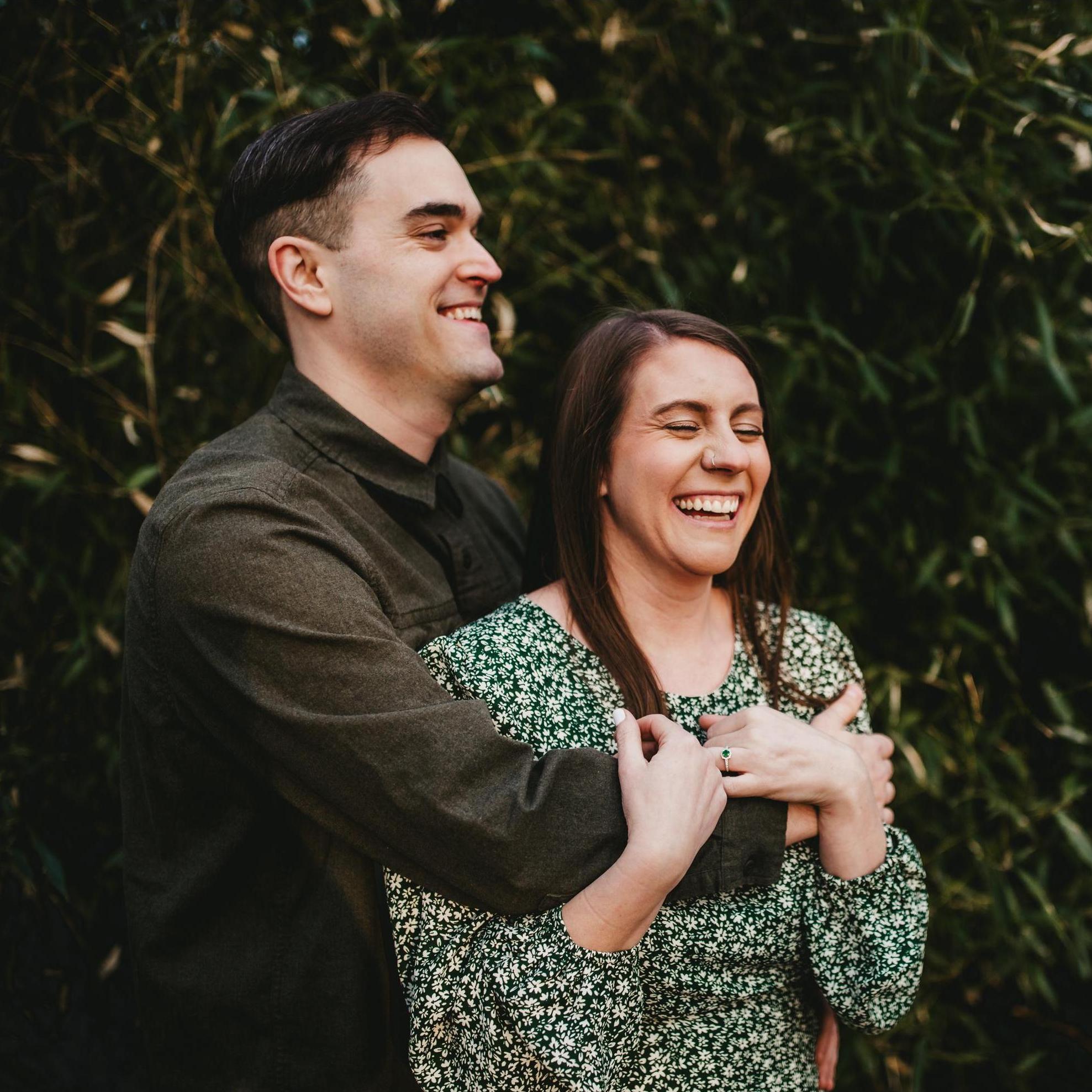 Engagement photo shoot in Hampden