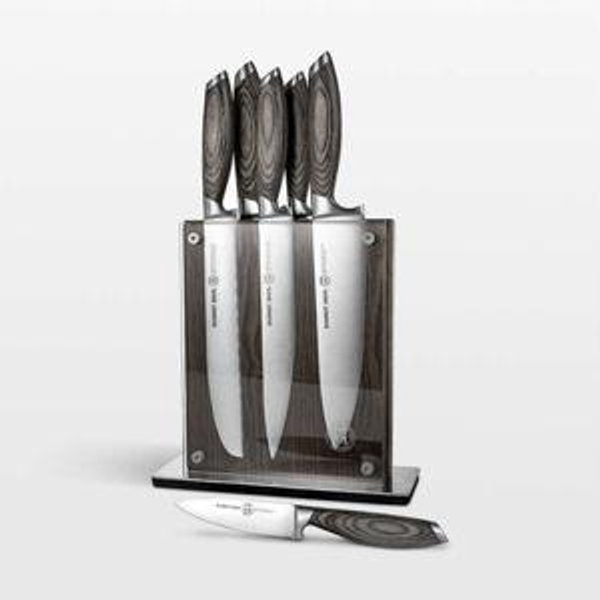 Schmidt Brothers Bonded Ash 7-Piece Knife Set