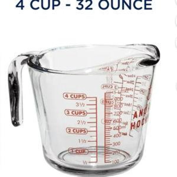 Anchor Hocking Glass Measuring Cup, 4 Cup