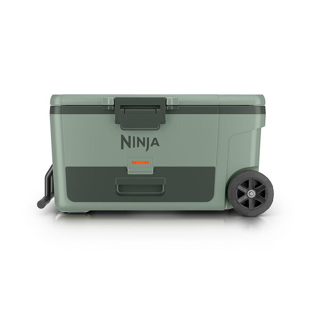 Ninja FrostVault | 65qt Wheeled Cooler with Cold Dry Zone | Integrated Fridge-Temp Dry Storage Drawer | Premium Heavy-Duty Insulated Cooler | Keeps Ice Cold for Days | Spanish Moss | FB265GN1