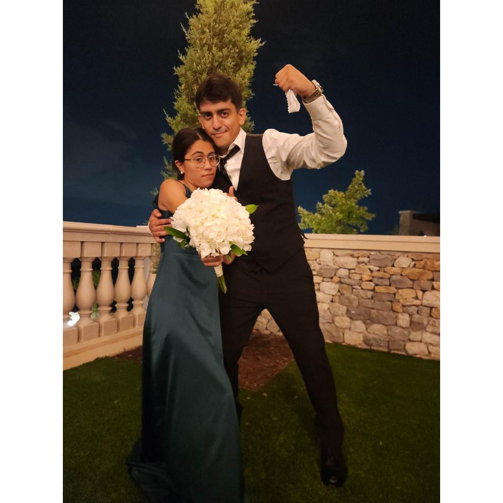 She Caught the Bouquet and I had caught Garter at the last wedding we had attended! Talk about Luck lol