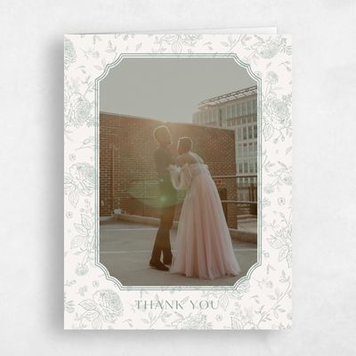 Rich Sage, Green Wedding Thank You - Kerenza Photo