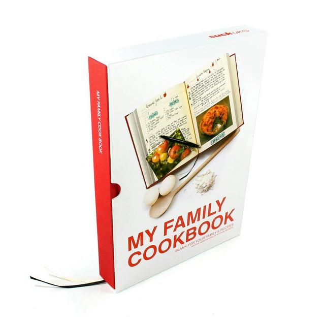 SK MYRECIPES1 - Suck UK My Family Recipe Book and Cooking Journal - Blank for Storing / Recording Your Own Recipes