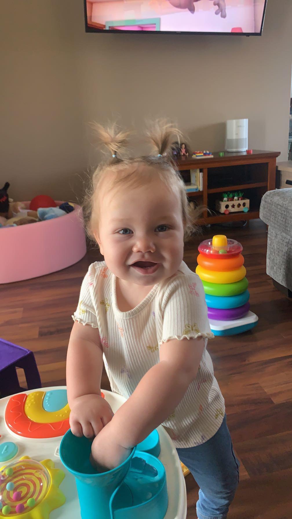 Nikki's niece, Luna, one of the Flowers Girls!