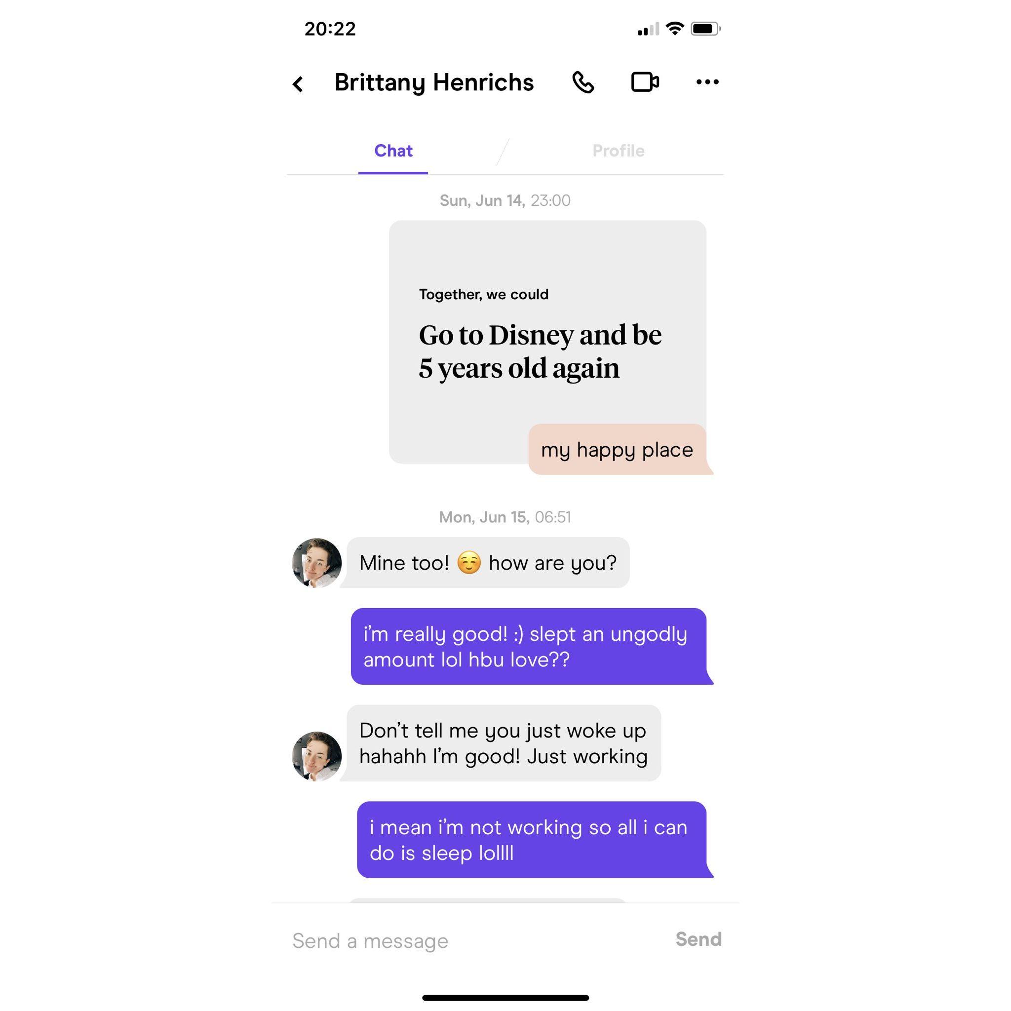 Our first messages! June 14th, 2020