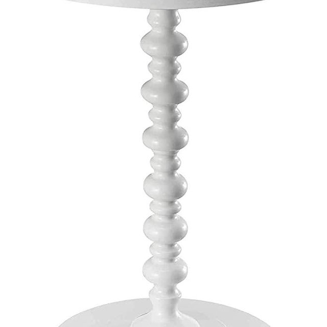 Convenience Concepts Palm Beach Spindle Table, White