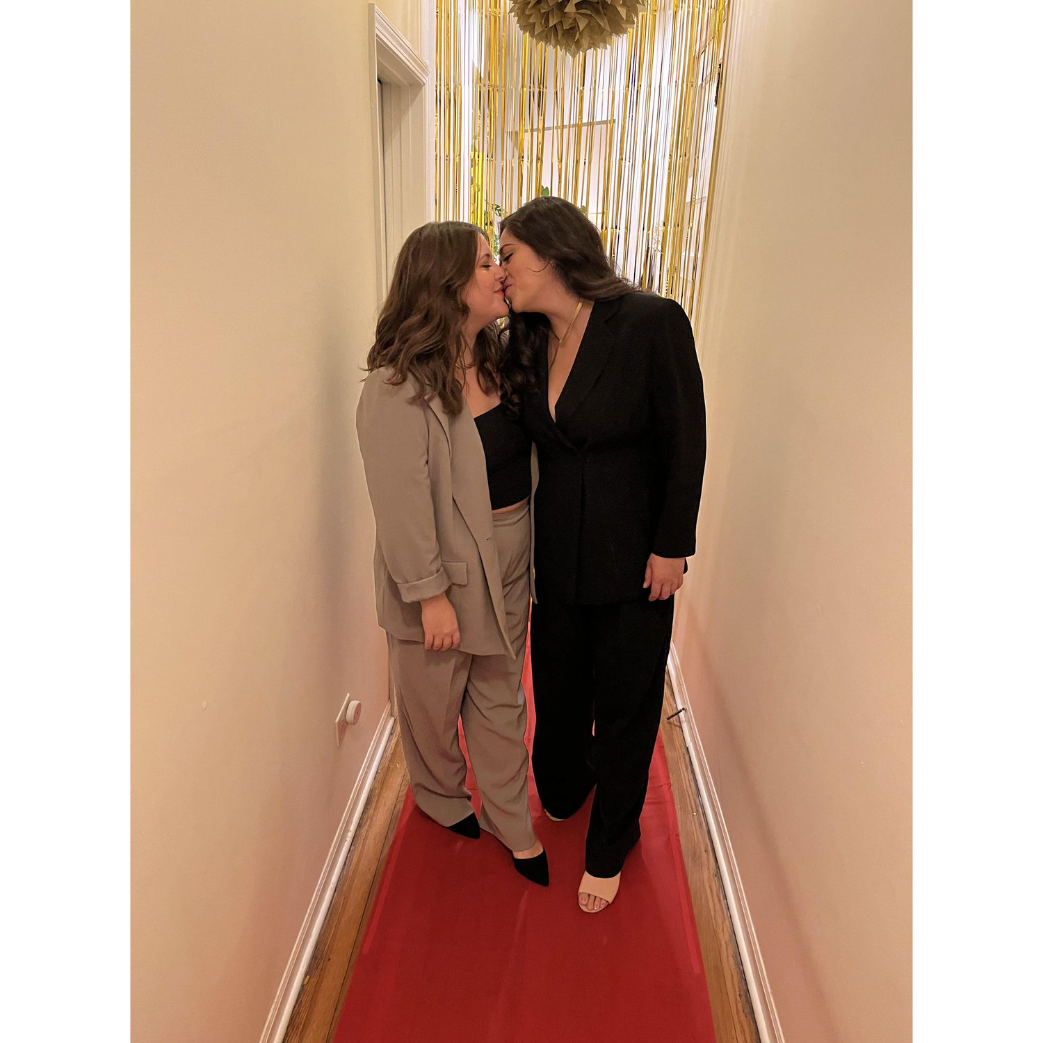 suited up for Alissa's annual Oscar's Party