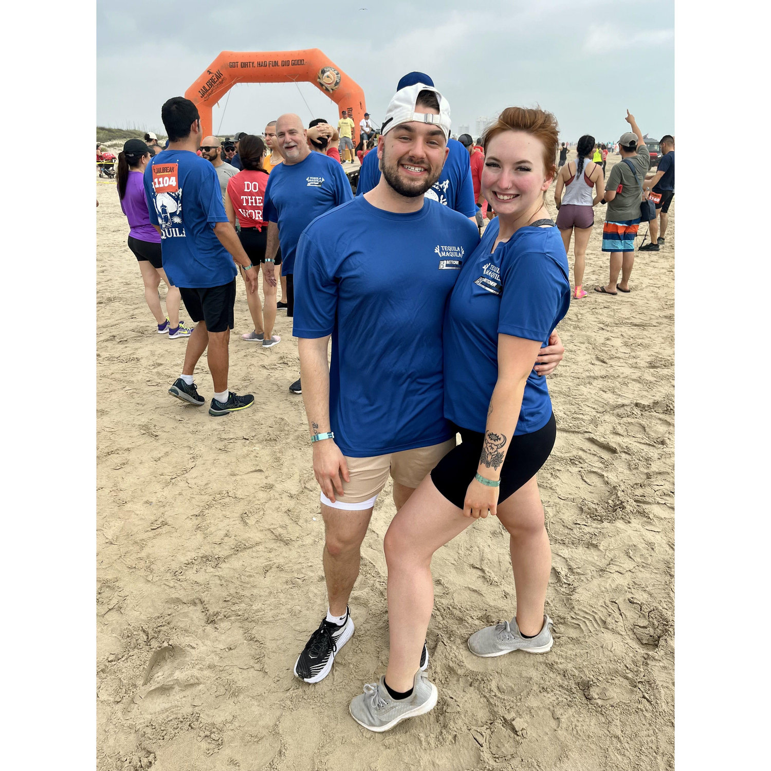 Em's first 5k and Tim's first trip to Texas to meet her dad...after only knowing Em about 1 month haha!