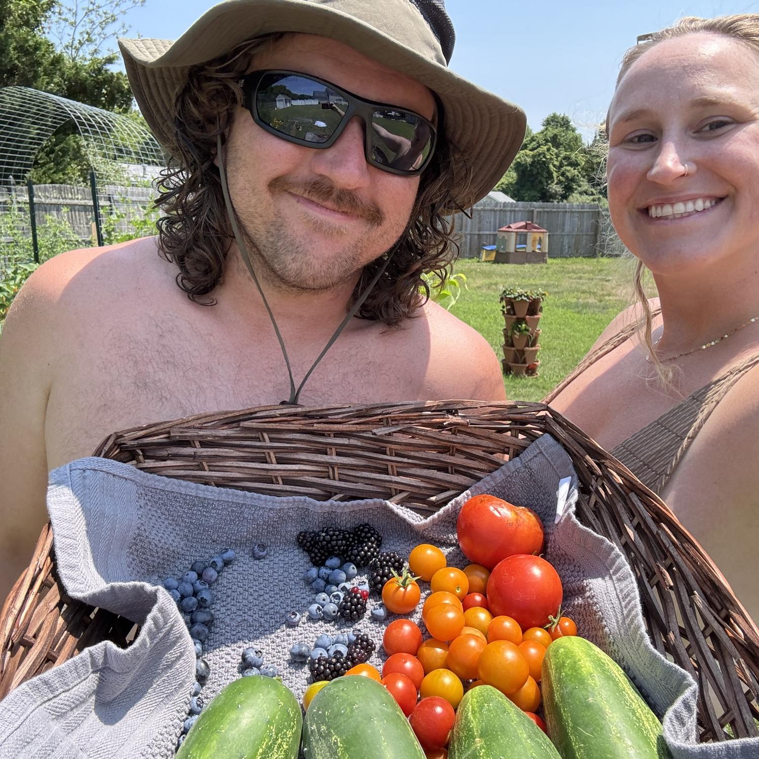 Our first garden harvest