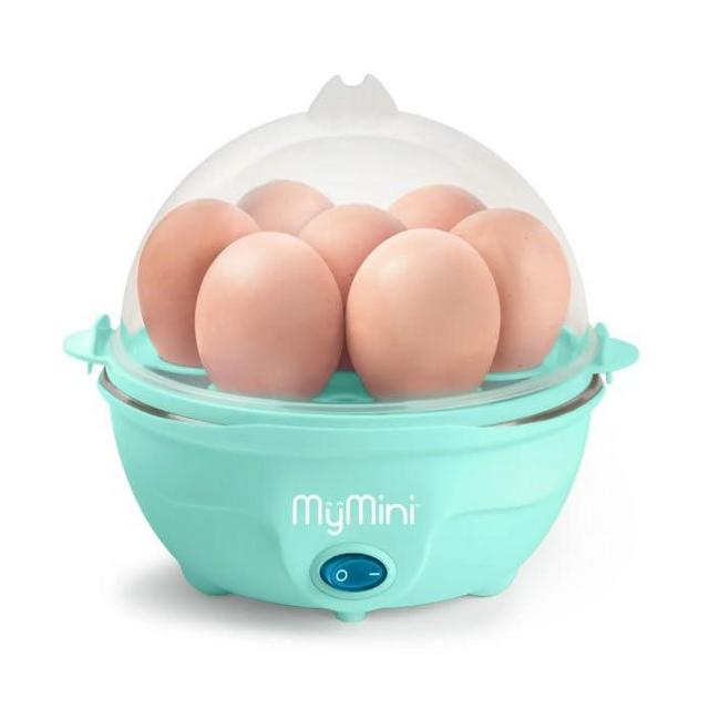My Mini Premium 7~Egg Cooker, Makes 7~Soft, Medium, Or Hard Boiled Eggs ~ Teal.