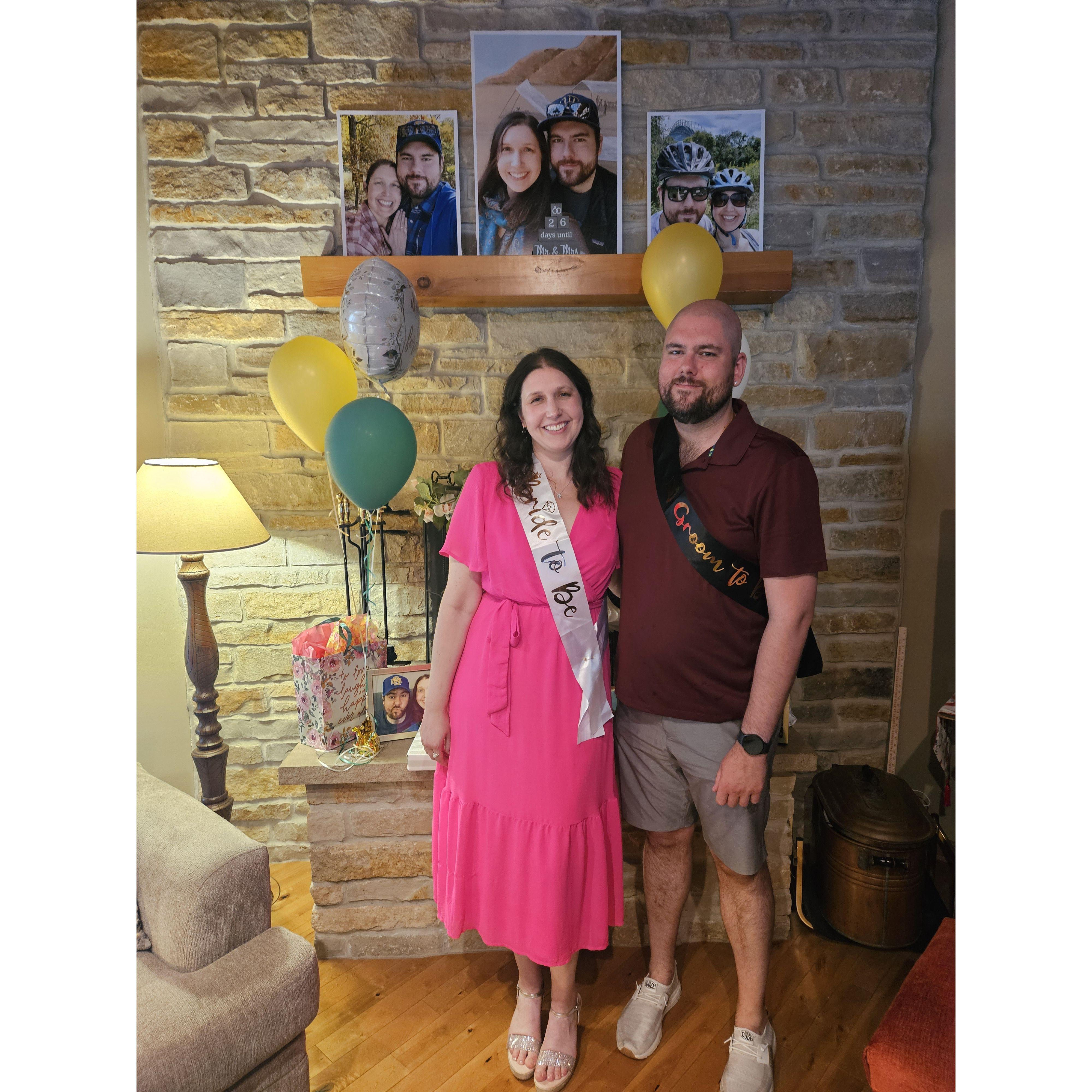 A wonderful way to celebrate before the wedding!