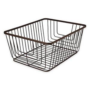Spectrum® Ashley Large Storage Basket in Bronze