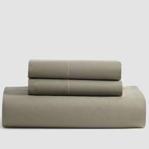 Organic Crisp Percale Fitted Sheet Set - King