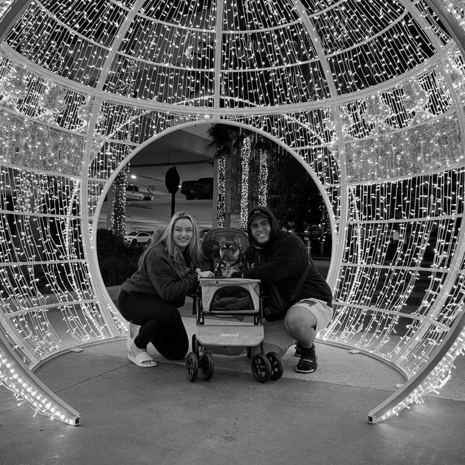 Enjoying the cold weather with our child :)