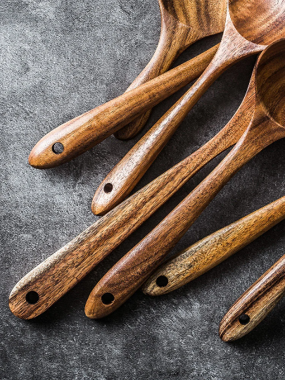 Kurumi Wooden Kitchen Utensil Set