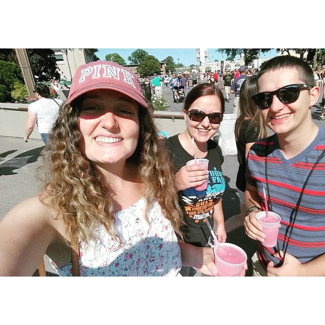 At the NYS fair with the bride, groom, and the groom's sister Rachel!