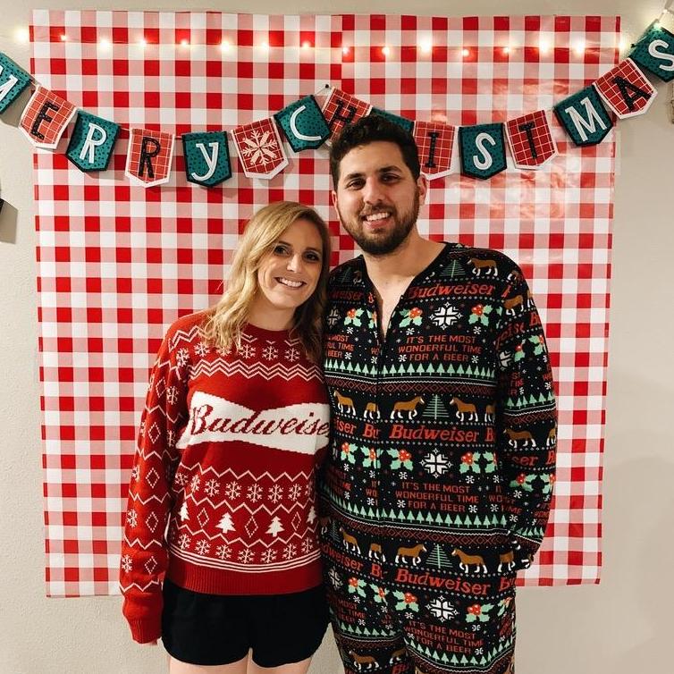 Merry Christmas from Mr. and Mrs. Budweiser