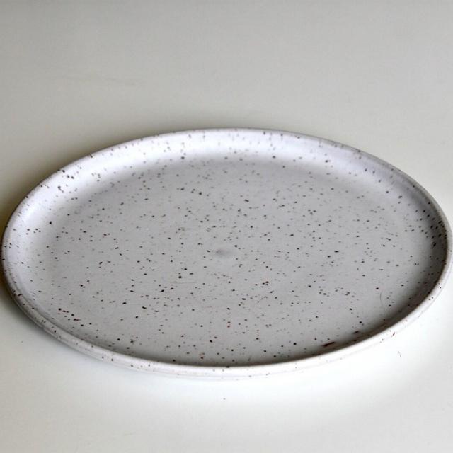 2 Speckle White Side Plates