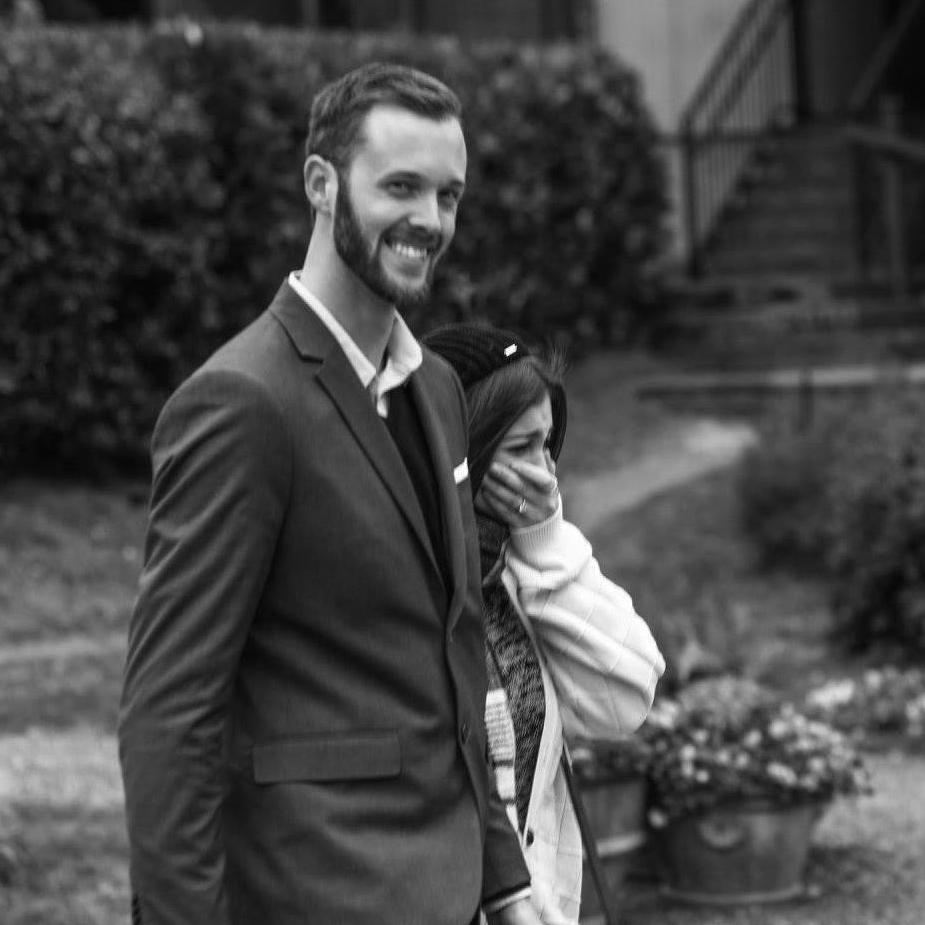 2016: Our favorite picture from the proposal. Oliver's face says is all.