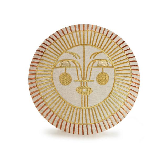 Justina Blakeney for Makers Collective Jungalow Ayo Sunshine Decorative Pillow Gold