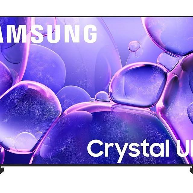 Samsung 65-Inch Class Crystal UHD U8000F 4K Smart TV (2025 Model) Endless Free Content, Crystal Processor 4K, MetalStream Design, Knox Security, Alexa Built-in