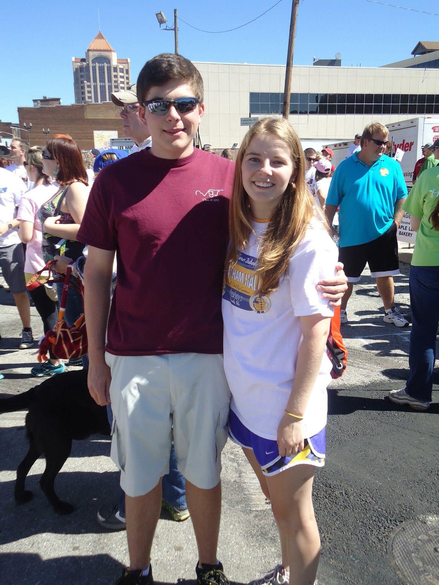 Our first JDRF Walk together, less than a month into dating! Alex didn't know much about type 1 diabetes, but he didn't hesitate to walk in support of me that day and he has supported me ever since!