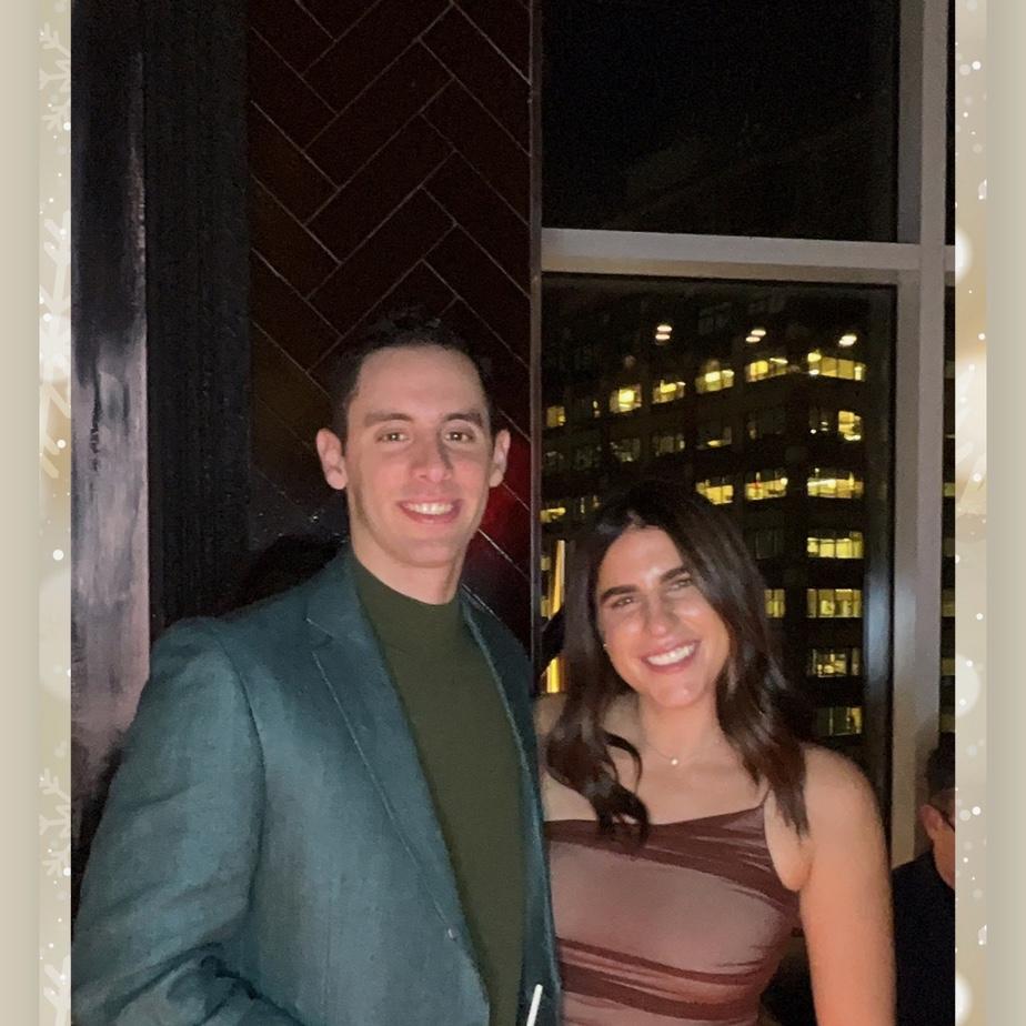 Our first photo together - at Branch Office Christmas Party