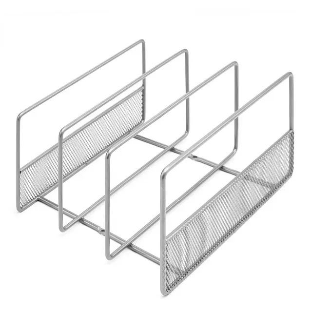 Squared Away™ Metal Mesh Cabinet Organizer Rack in Matte Nickel