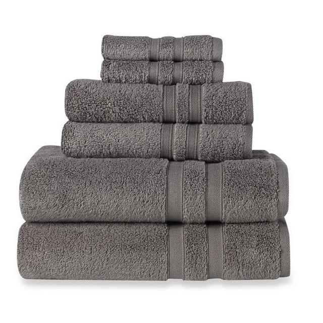 Wamsutta® Ultra Soft 6-Piece Bath Towel Set in Charcoal