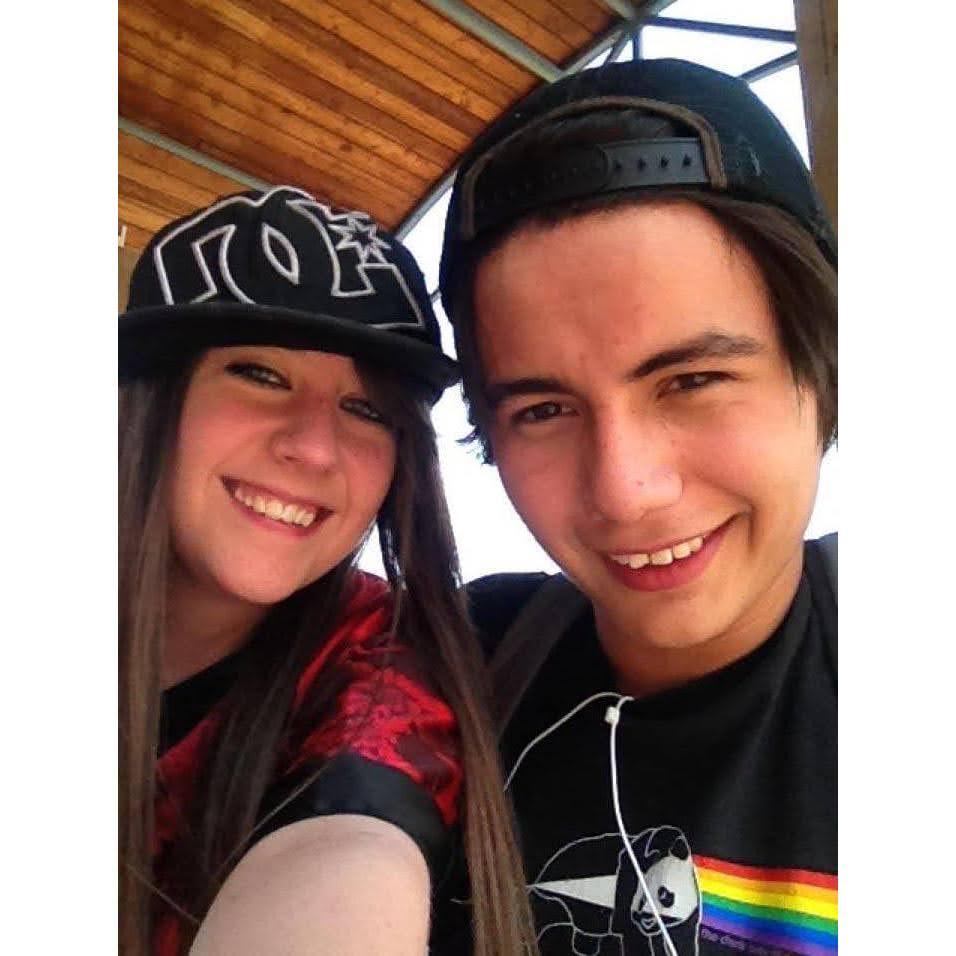 Our first photo together. He asked me out shortly after this photo!