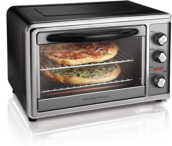 Hamilton Beach 31107D Countertop Oven with Convection & Rotisserie, Large, Stainless Steel