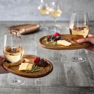 Wine Appetizer Plate, Set of 4