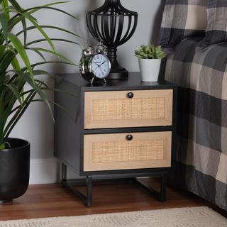 Declan Mid-Century Modern Espresso End Table