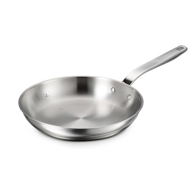 Tramontina Tempo Tri-Ply Base Stainless Steel 10-Inch Frying Pan, Induction-Ready Skillet, Oven-Safe, Dishwasher-Safe