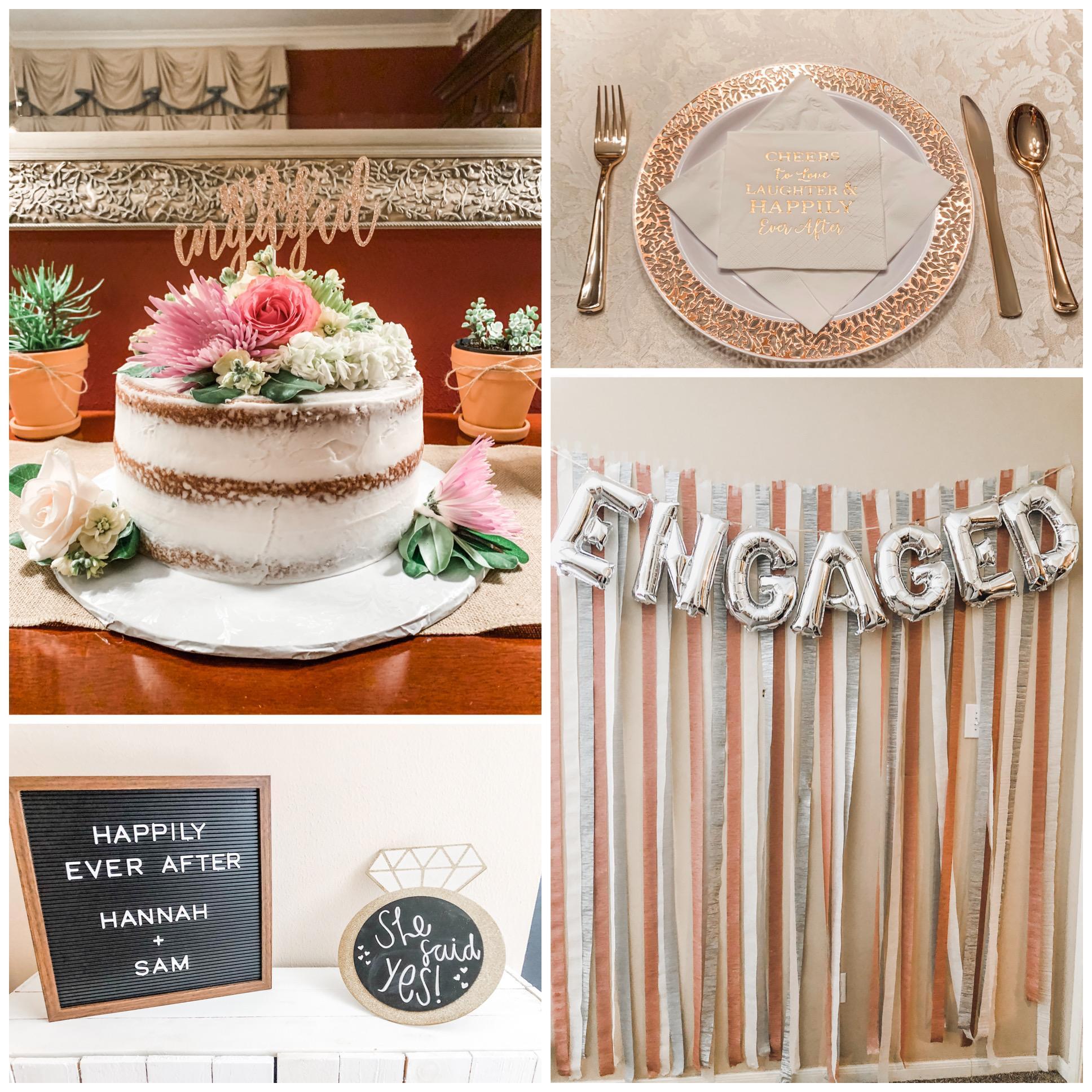 details from the engagement party with our family