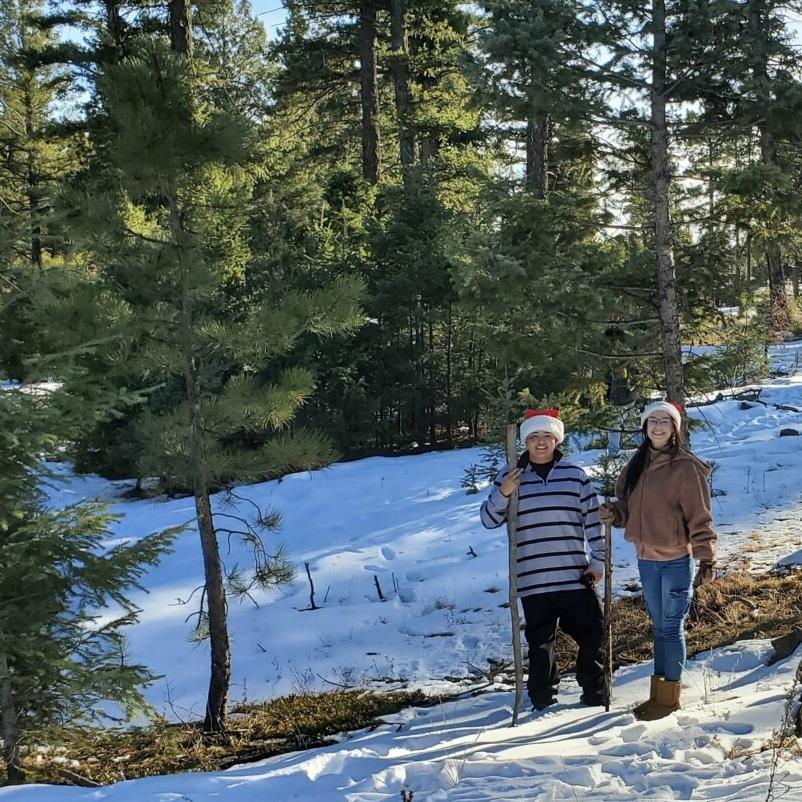 Cutting down our first Christmas tree