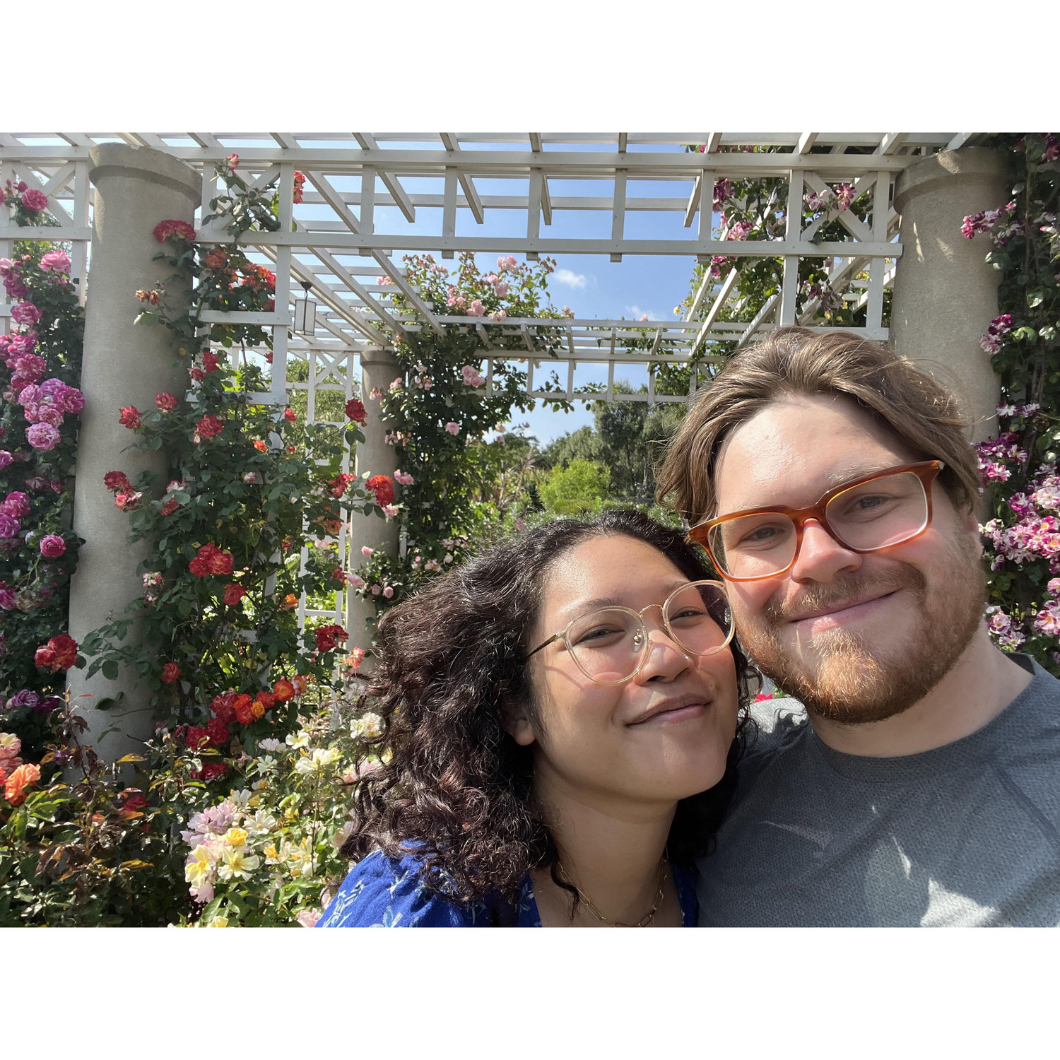 Daniel and Ariana at the beautiful Huntington Gardens near Daniel's hometown of Pasadena, CA.