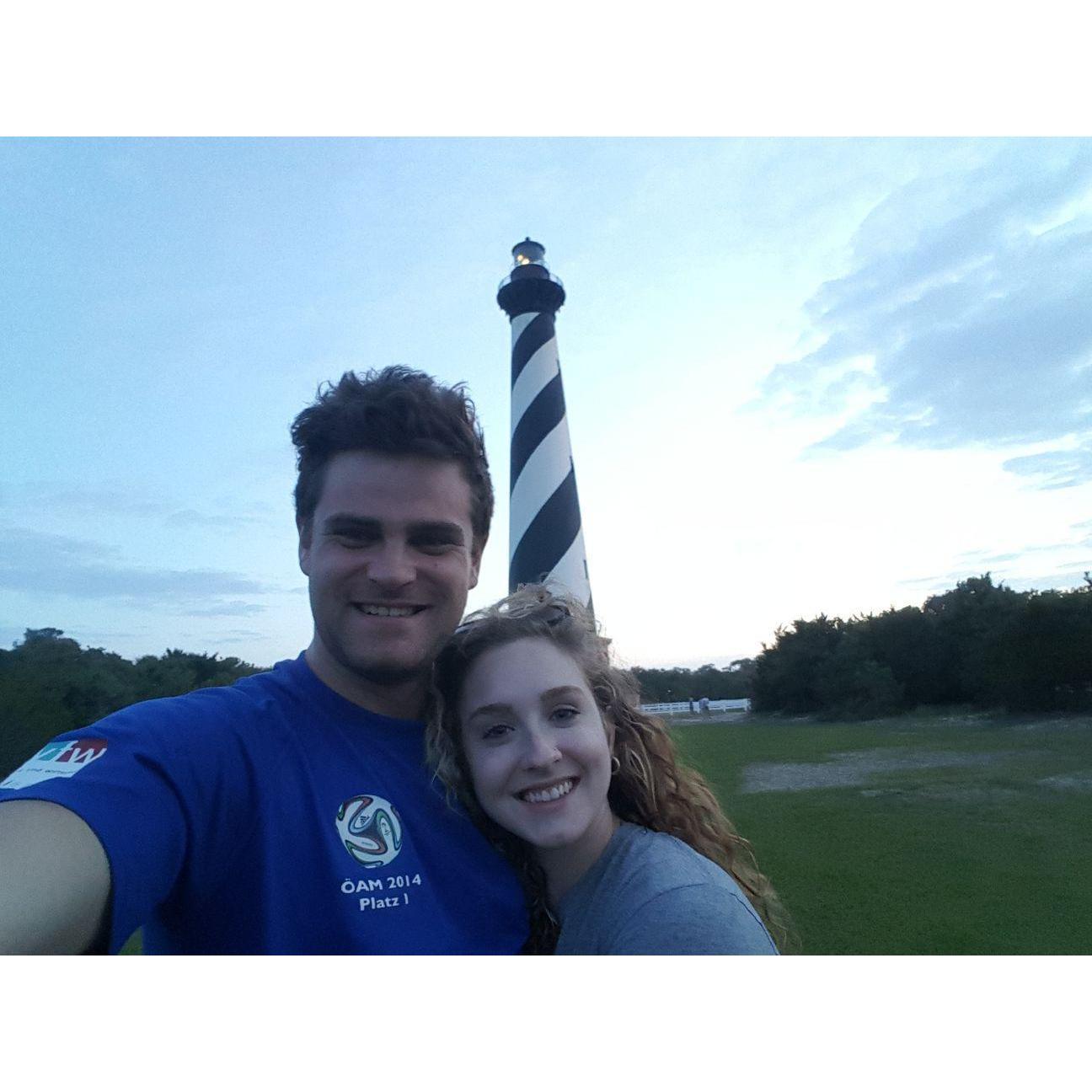 Exploring North Carolina together early on in our relationship.