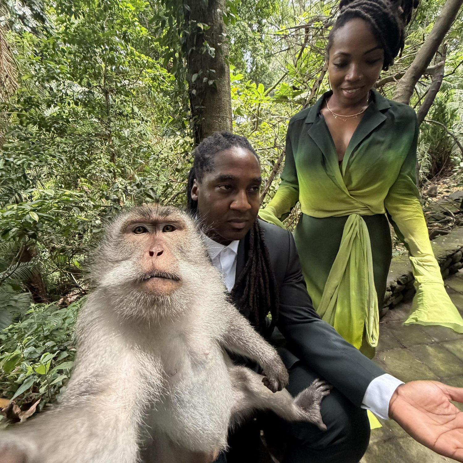 Ya'll!! I was soo nervous. Those monkeys were wild!
