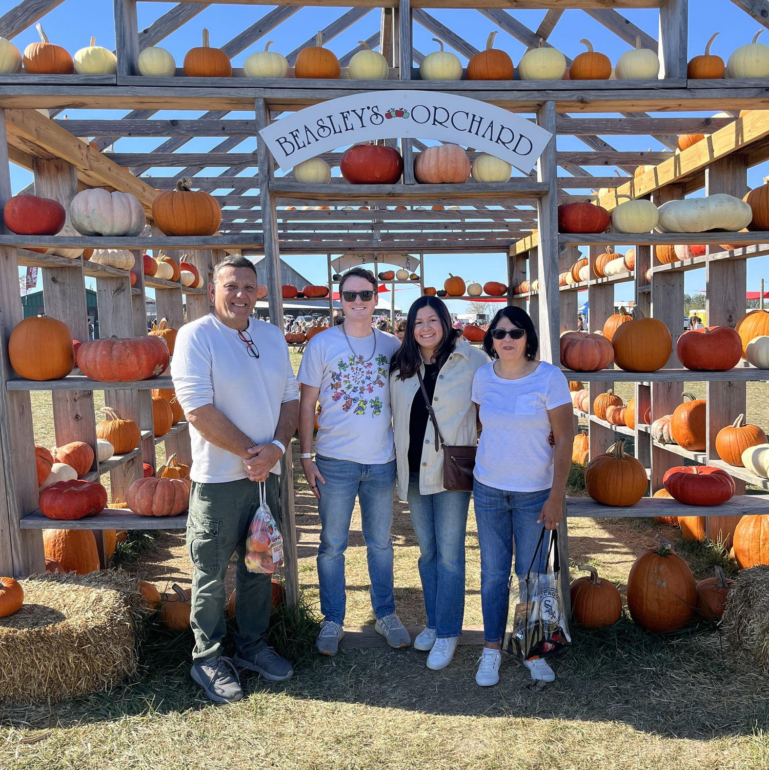 Beasley's Orchard with Raquel's parents
