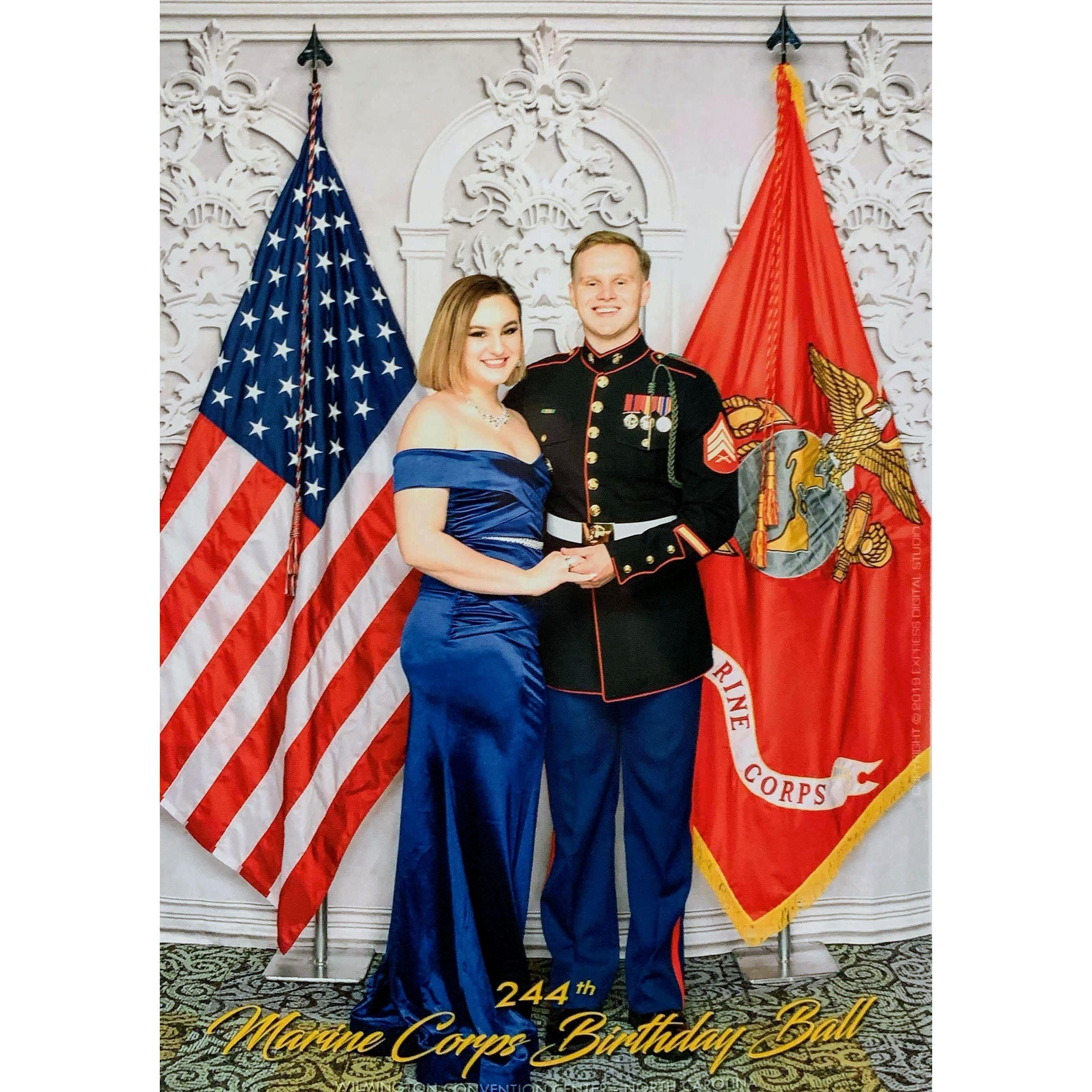 Our first and only USMC ball in December 2019